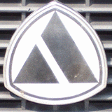 Autobianchi badge on a car's front fascia